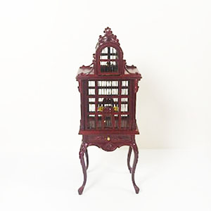 Y09008 Mahogany Birdcage (1 pieces) for 1" scale dollhouse - Click Image to Close